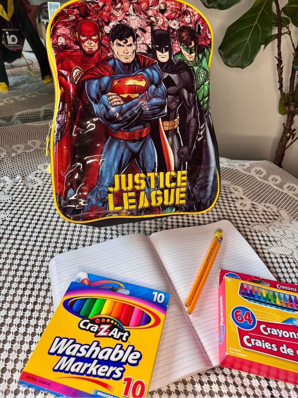 Batman Superman Flash Justice League Backpack Bundle NWT.